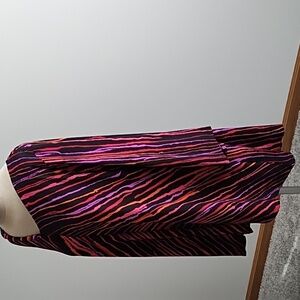 NWOT Stunning Bob Mackie colorful blouse